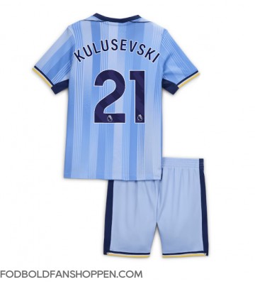 Tottenham Hotspur Dejan Kulusevski #21 Udebanetrøje Børn 2024-25 Kortærmet (+ Korte bukser)